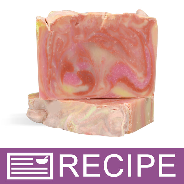 Raspberry Swirl CP Soap Loaf Recipe