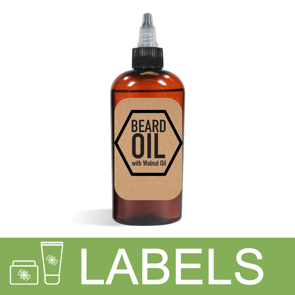 Walnut Oil Beard Oil Label