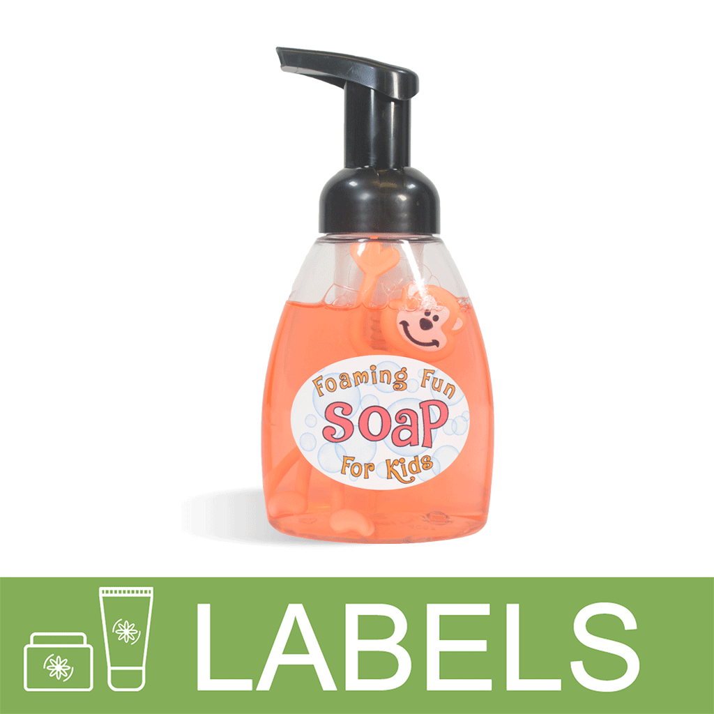 Foaming Fun Hand Soap For Kids Label