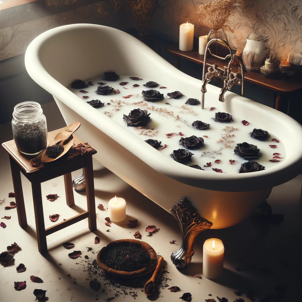 Sensuous Black Rose Milk Bath Tea