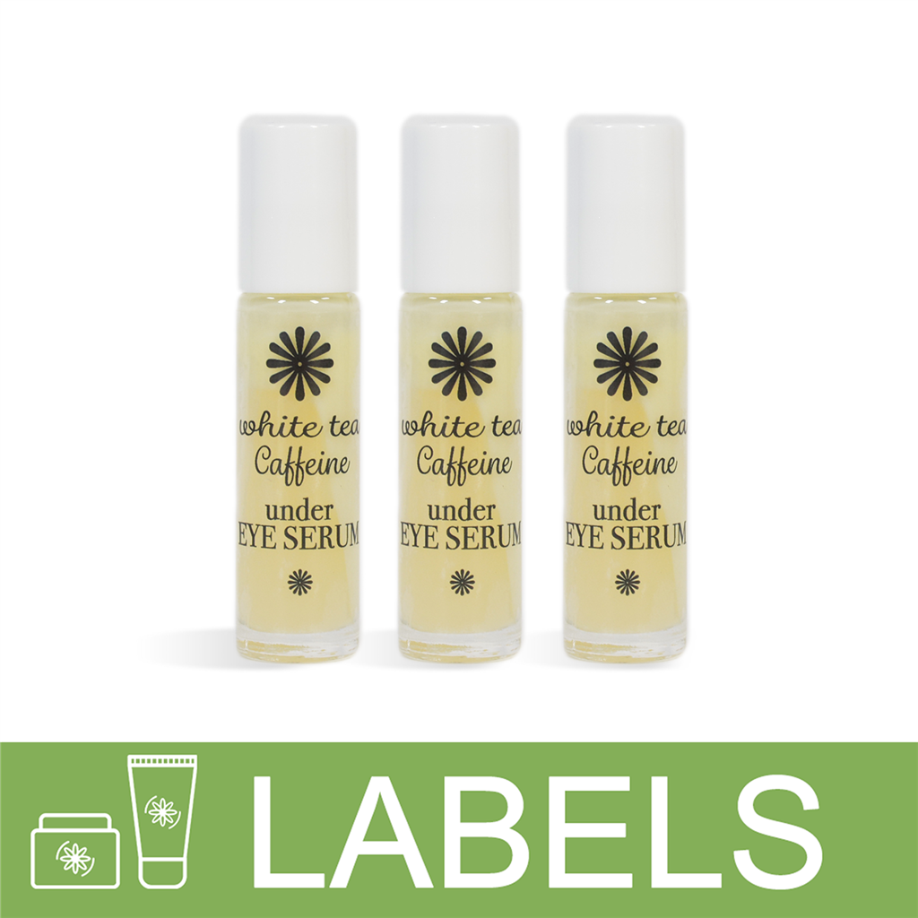 White Tea & Caffeine Under Eye Serum Label