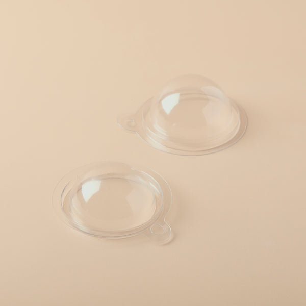 Bath Bomb Ball Mold - 2.75 diameter (2 pc set) - close-up - Zoom Media 2