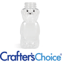 8 oz Clear PET Honey Bear Bottle - 38/400 - Zoom Thumbnail Media 1