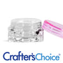3 ml Clear Square Jar & Pink Top - Zoom Thumbnail Media 1