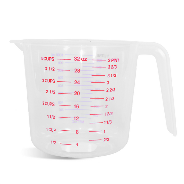 Measuring Cup - 4 Cup, Polypropylene - Zoom Media 1