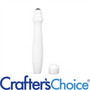 0.6 oz White Round Bottle, Metal Roller Ball & Cap - Zoom Thumbnail Media 1