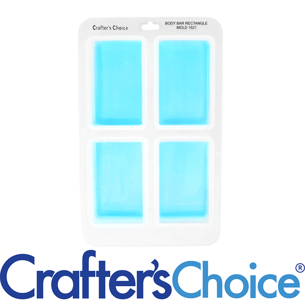 Body Bar Rectangle Silicone Soap Mold 1621 - Zoom Media 1