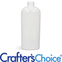 8 oz White Cosmo Oval Plastic Bottle - 24/410 - Zoom Thumbnail Media 1