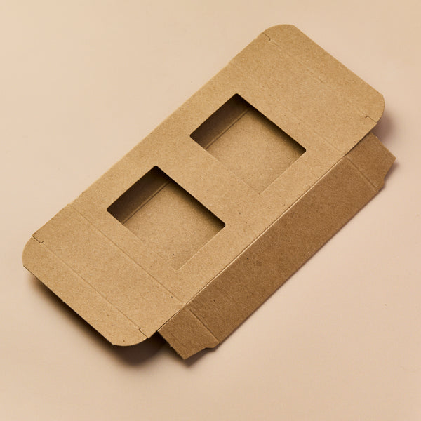 Soap Box - Double Bar with Windows (KRAFT COLOR) - close-up - Zoom Media 2