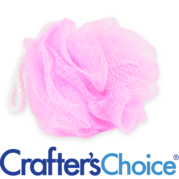 Premium Nylon Puff - Medium, Pink - Zoom Media 1
