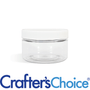 2 oz Clear Heavy Wall Jar & White Ribbed Top Set - Zoom Thumbnail Media 1