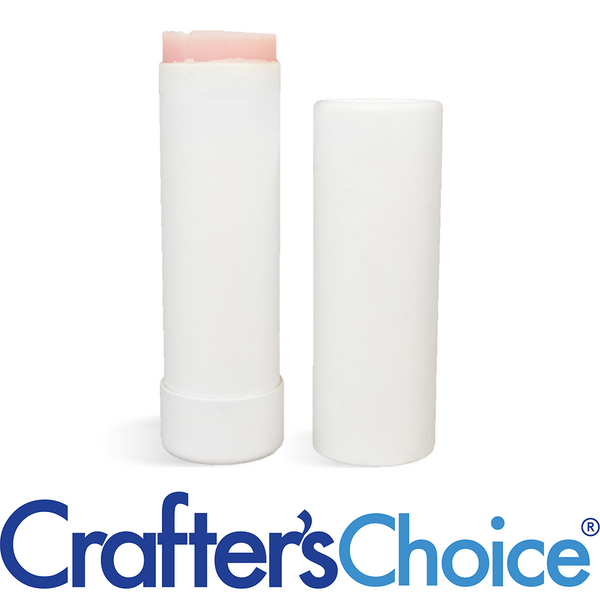 2 oz White Paperboard Tube & Cap Set - Push Up - Zoom Media 1