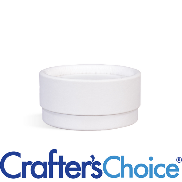 0.5 oz White Paperboard Jar & Lid Set - Zoom Media 1