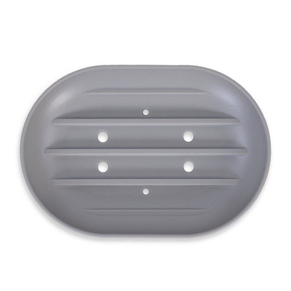 Soap Dish - Oval, Gray - Zoom Media 1