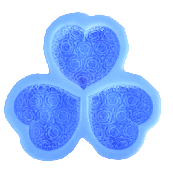 Rose Hearts Silicone Mold - Zoom Media 1