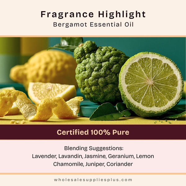 Bergamot Essential Oil - 100% Pure 731 - Zoom Media 2