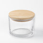 17 oz Clear 3-Wick Candle Jar - close-up - Zoom Thumbnail Media 2
