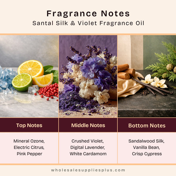 Santal Silk & Violet Fragrance Oil - Zoom Media 2