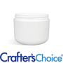 2 oz White Double Wall Plastic Jar - 58/400 - Zoom Thumbnail Media 1