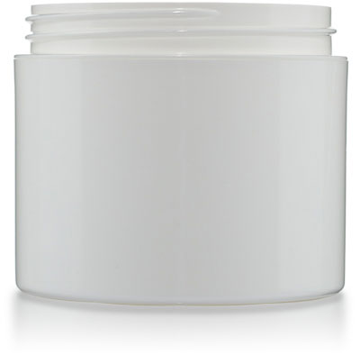 4 oz White Jar: Straight Base - 70/400 - Zoom Media 1