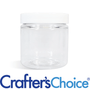 4 oz Clear Basic Jar & White Straight Top Set - Zoom Thumbnail Media 1