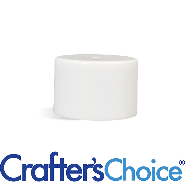 24/410 White Smooth Basic Top Cap - F217 Liner - Zoom Media 1