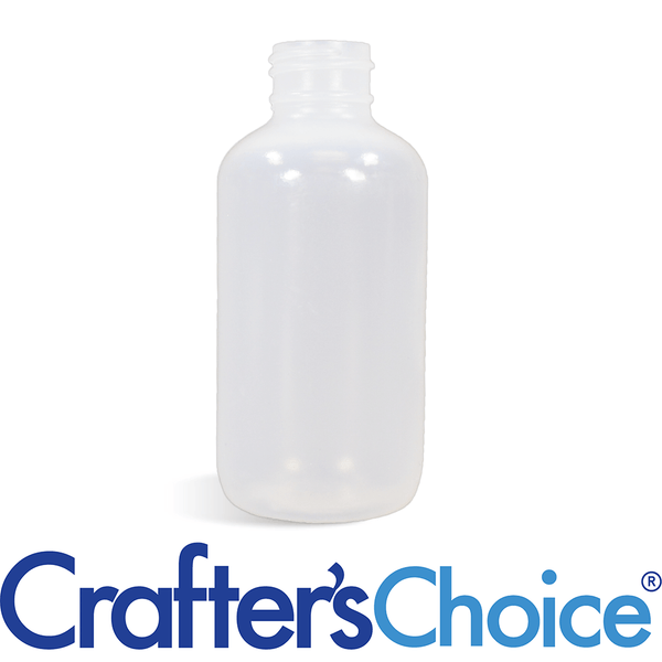 8 oz Natural LDPE Boston Round Bottle 24/410 - Zoom Media 1