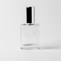 1.69 oz Clear Glass Perfume Bottle with Silver Spray Top - Zoom Thumbnail Media 1