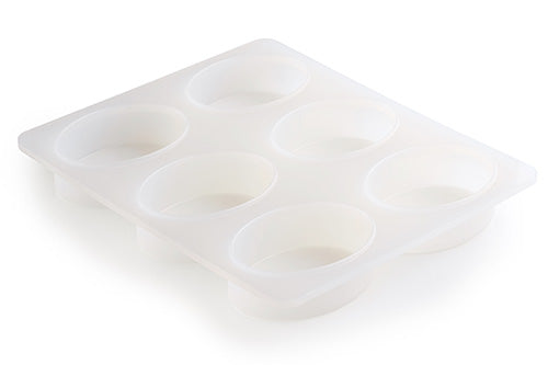 Flexible 6 Oval Bar Silicone Soap Mold - Zoom Media 1