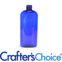 8 oz Blue Cosmo Oval Plastic Bottle - 24/410 - Zoom Thumbnail Media 1