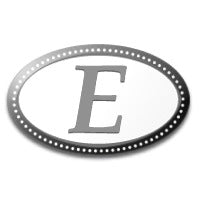 Oval Monogram Mold - Letter E - Zoom Media 1