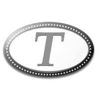Oval Monogram Mold - Letter T - Zoom Media 1