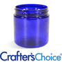 4 oz Blue Basic Plastic Jar - 58/400 - Zoom Thumbnail Media 1