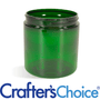 8 oz Green Basic Plastic Jar - 70/400 - Zoom Thumbnail Media 1