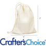 Muslin Drawstring Bags - Large 5 x 7 - Zoom Thumbnail Media 1