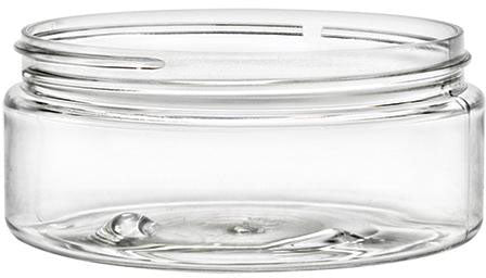 8 oz Clear PETE Jar: Low Profile - Zoom Media 1