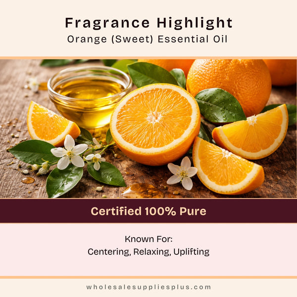 Orange (Sweet) Essential Oil - 100% Pure 134 - close-up - Zoom Media 2