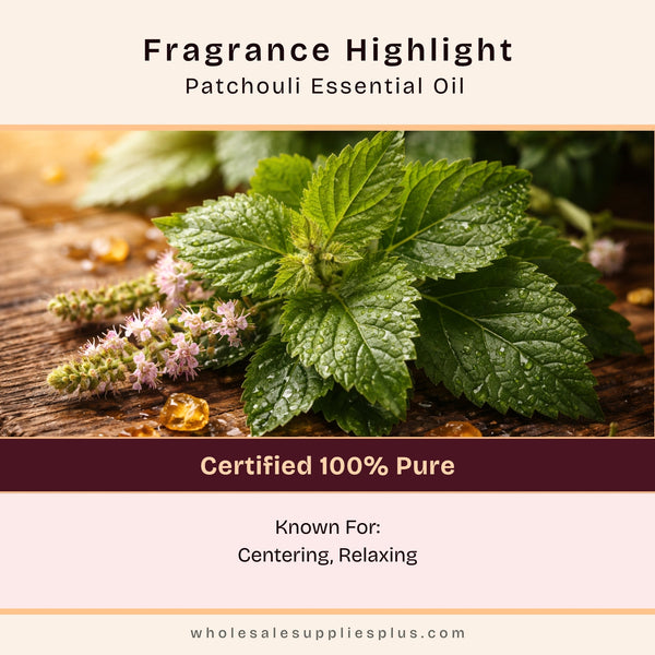 Patchouli Essential Oil - close-up - Zoom Media 2