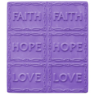 Faith, Hope, Love Soap Mold Tray (MW 08) - Zoom Media 1