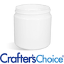 8 oz White Basic Plastic Jar - 70/400 - Zoom Thumbnail Media 1