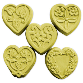 Hearts Floral Guest Soap Mold (MW 44) - Zoom Media 1