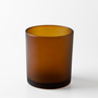 10 oz Frosted Amber Glass Tumbler Jar - Zoom Thumbnail Media 1