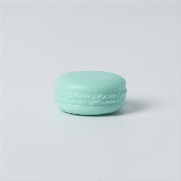 Macaron Plastic Jar & Lid - Aqua - Zoom Media 1