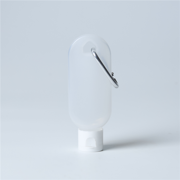 Oval Hand Sanitizer Bottle with Ring - Zoom Media 1