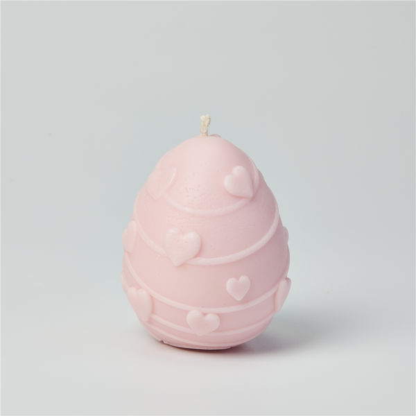 Egg Shaped Silicone Mold - Hearts & Swirly Lines - Zoom Media 1