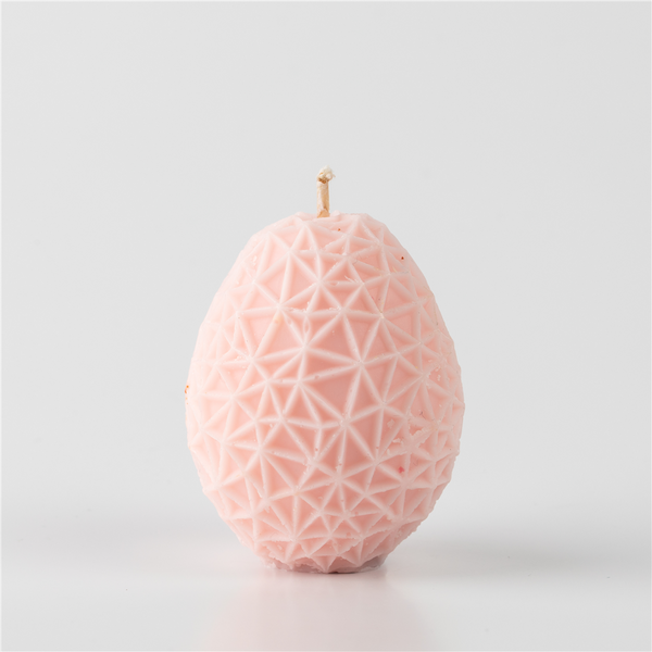 Egg Shaped Silicone Mold - Geometric Web Pattern - Zoom Media 1