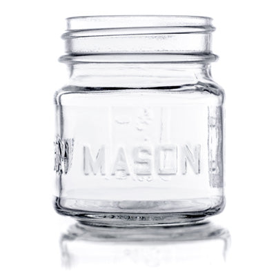 8 oz Square Mason Jar - Zoom Media 1