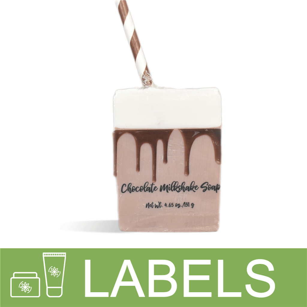 Chocolate Milkshake Soap Label