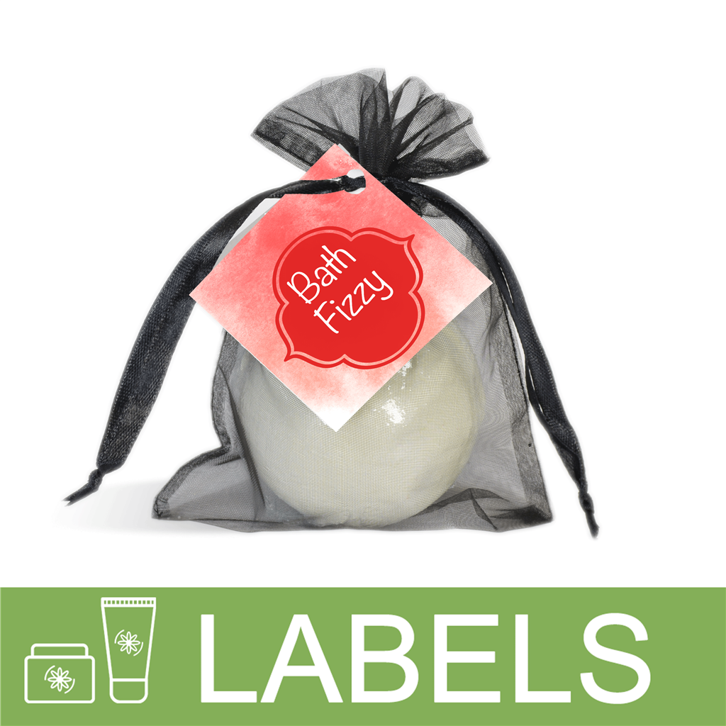 Juicy Red Bath Fizzy Label