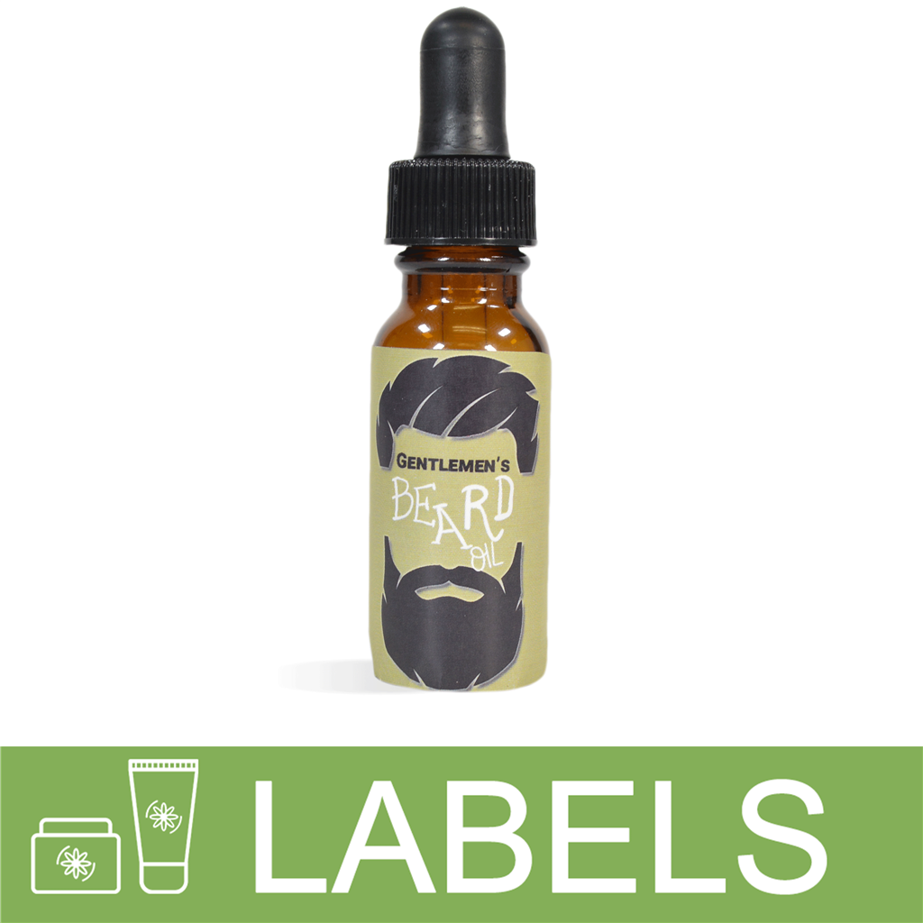 Men's Beard Oil Label